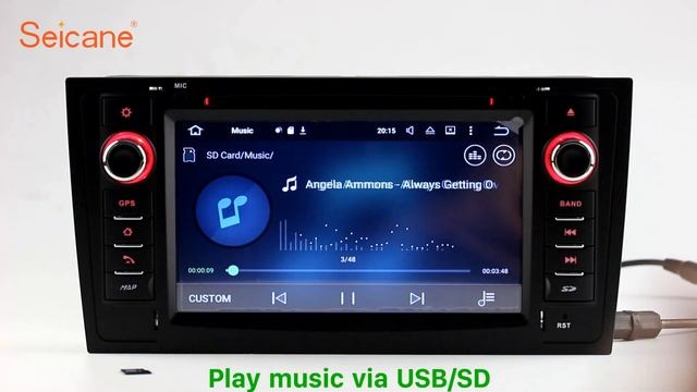 Android 6.0 1997-2004 AUDI A6 S6 RS6 Radio DVD GPS Navigation Head unit with USB SD Aux смотреть онлайн