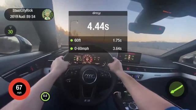 Audi B9 S4 034 Motorsports tuned - ECU1/TCU2 run 4 with E55 смотреть онлайн