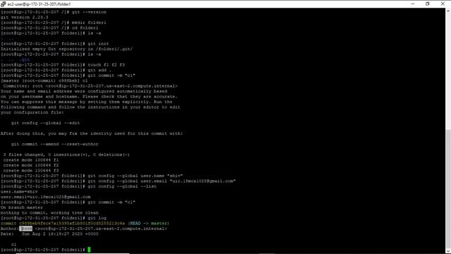 WORKING WITH GIT [INIT,ADD,COMMIT ] смотреть онлайн
