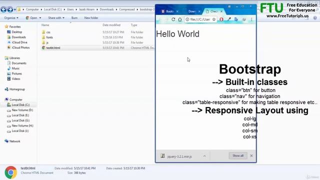 Bootstrap Introduction, NEW CMS 4.2.1, lesson#63 #Learn Your Self XP# by jazeb akram смотреть онлайн
