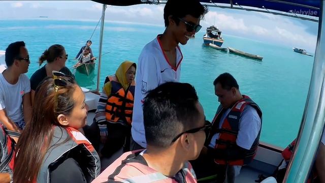 Tatagan Island, Semporna, Sabah: Sea Gypsies (Bajau Laut)  With SJ6 Legend