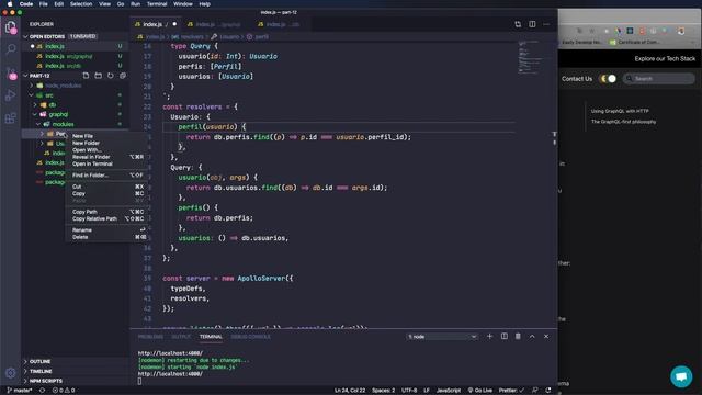 Curso COMPLETO de GraphQL #12 : Schema & Query | Organizando o Código смотреть онлайн