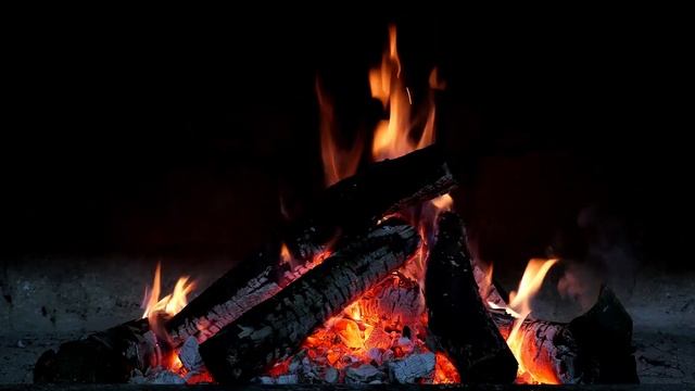 Звуки огня, камин для отдых сон медитация, костер в лесу. Fireplace, Bonfire, relaxation смотреть онлайн