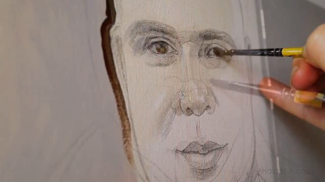 Мужской портрет маслом.Картина маслом под заказ.Процесс написания портрета. смотреть онлайн