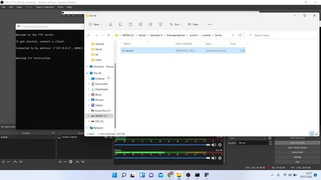 [Socket Programing] FTP Server Using Python смотреть онлайн