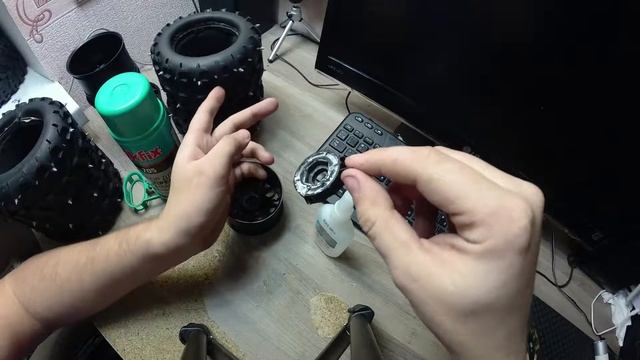 AKFIX 705 , супер клей . Клеим новые диски для rc модели . смотреть онлайн