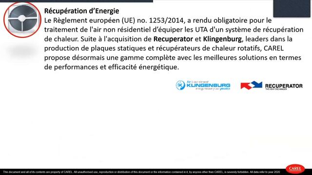 Wébinaire CAREL CTA Vue d'ensemble des Solutions de CAREL Group смотреть онлайн