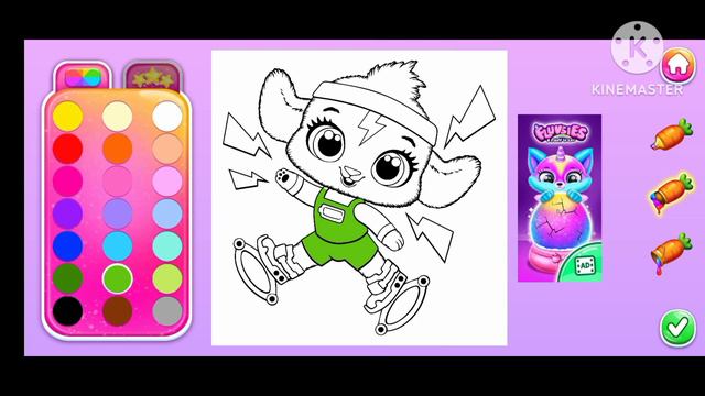 Играю и раскрашу #1 Игра bunnsies про малышей пет домашных животных. смотреть онлайн