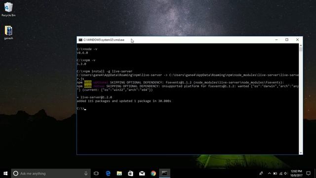 live server install for HTML,CSS and JS [es6] смотреть онлайн