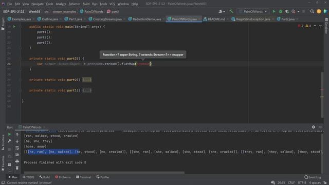 An example of using Java Streams and flatMap. смотреть онлайн