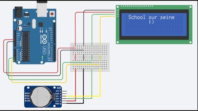 Real Time Clock : Arduino UNO + DS3231 RTC Module + LCD 20x4 I2C // Horloge en temps réel смотреть онлайн