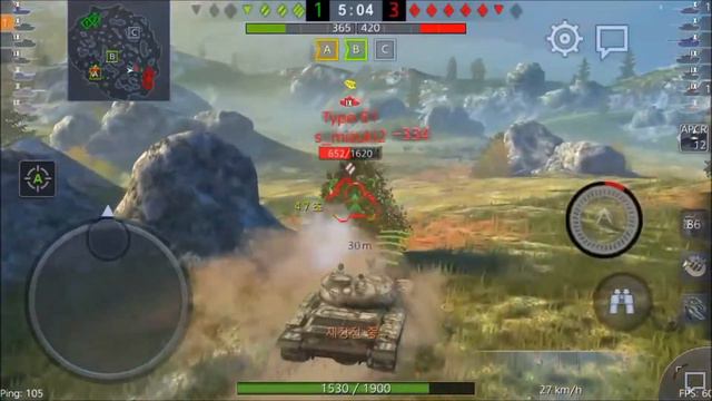 World of Tanks Blitz T62-A Play (iphone SE) смотреть онлайн