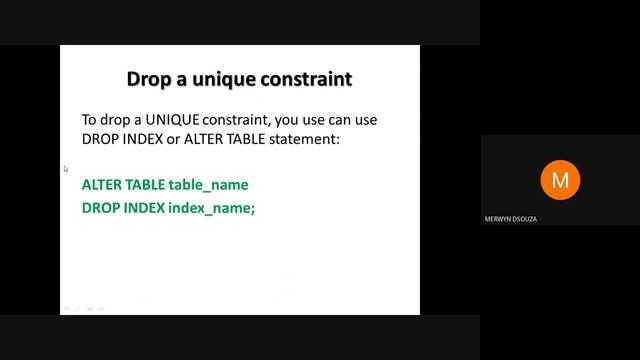 MySQL Unique & Check Constraint смотреть онлайн
