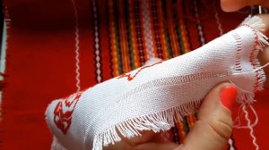 Как оформить вышивку мережкой "Столбик" по краю, Часть 2