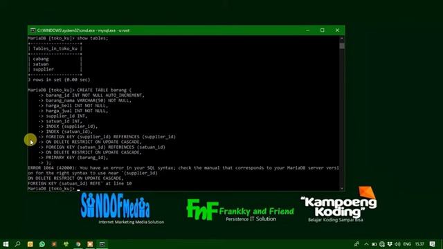 MySQL Dasar - Membuat Tabel Foreign Key pada MySQL (Part 7) смотреть онлайн