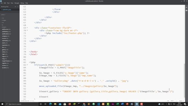 School Managment Project PHP MySql Bootstrap : Add & Update Form For Gallery Page In PHP Mysql #02 смотреть онлайн