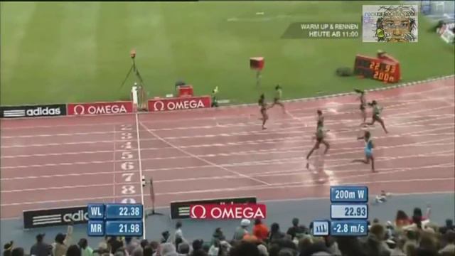 Shelly-Ann Fraser-Pryce Diamond League 200m смотреть онлайн