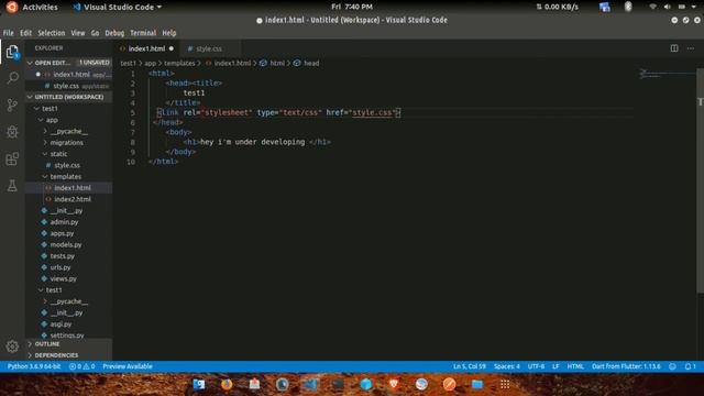 how to link css in django | Tamil | tutorial 6 смотреть онлайн