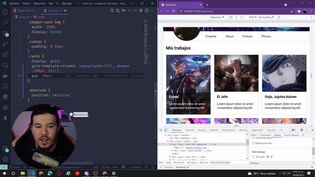 Página web responsive con css grid sin media queries смотреть онлайн