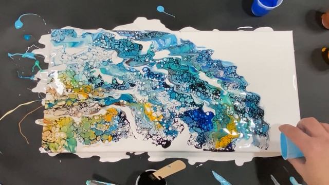 Acrylic Pour Painting: Beach Inspired Swipe and Tilt Fluid Art смотреть онлайн