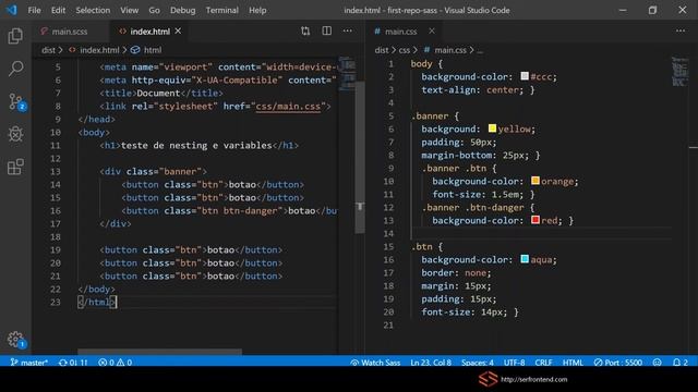 Cap 05 | #2 Curso SASS: primeiros comandos - current selector, nesting e BEM смотреть онлайн