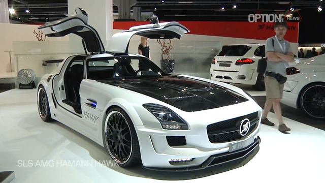 Mercedes SLS AMG Hamann Hawk at 2011 IAA [HD] (Option Auto News) смотреть онлайн