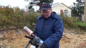 Сухое алмазное бурение Diamond Hit электродрелью и коронкой Bosch