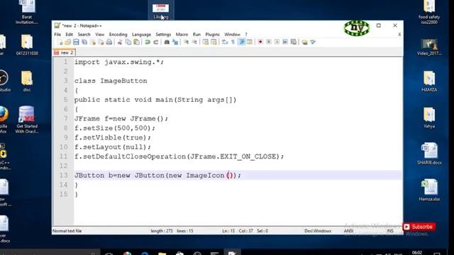 5-GUI Image on Button in Java. important question for java interview. java interview смотреть онлайн