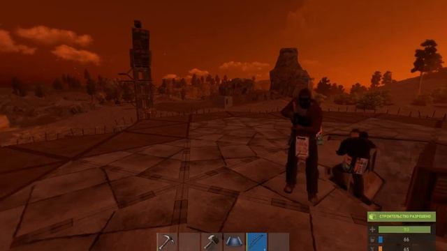 RUST Experimental рейд толпой