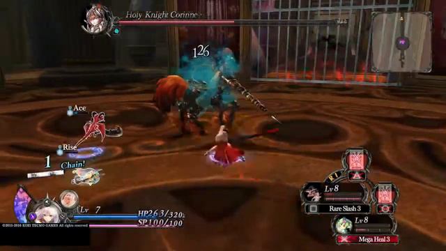 Nights of Azure Boss: Holy Knight Corrine смотреть онлайн