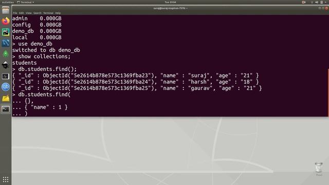 MongoDB Tutorial 10 : Projection of Fields смотреть онлайн
