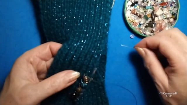 Повязка вязаная на голову #вязаниеспицами смотреть онлайн