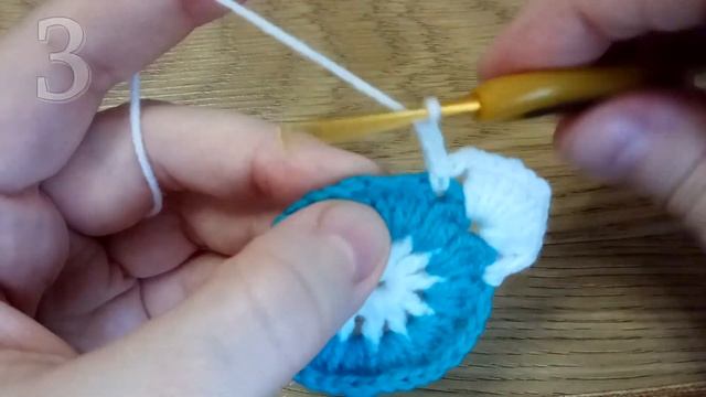 Вяжем Квадратный МОТИВ крючком из двух цветов смотреть онлайн