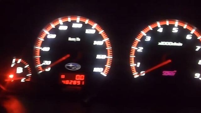 Пересвет щитка приборов Subaru Forester SF5 МКПП смотреть онлайн