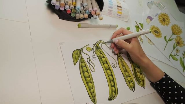 Инструменты для растра * Как рисовать на стоки * Маркеры и линеры #kharitosha смотреть онлайн