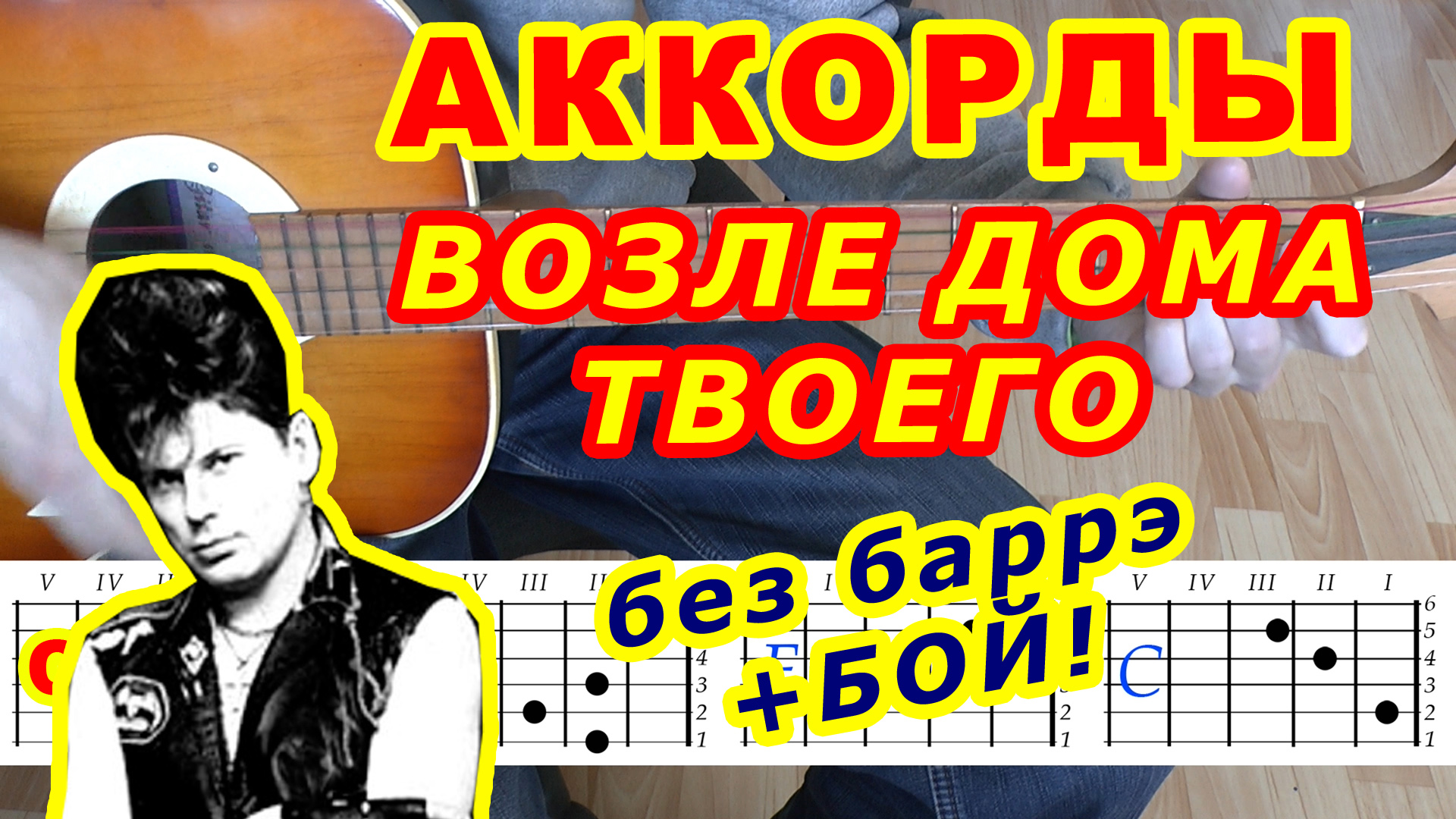 Возле дома твоего Аккорды ? Сектор Газа ♪ Разбор песни на гитаре ♫ Гитарный бой для начинающих смотреть онлайн