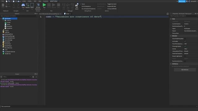 Understanding Variables & Strings In Roblox Studio/Lua (2021) смотреть онлайн