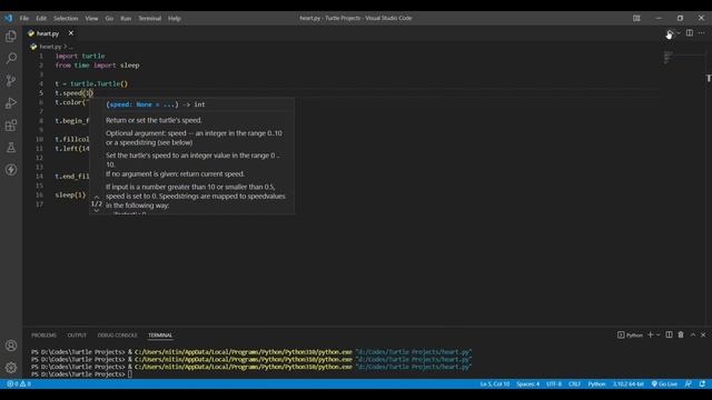 Heart Shape using Python | Turtle Graphics | Crazy Coders смотреть онлайн