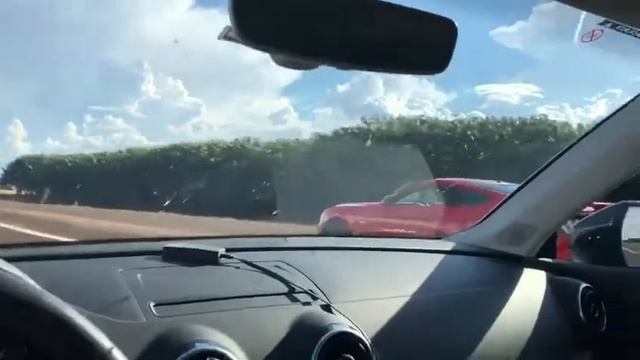 Audi A3 stage 3 IS38 REVO vs Mustang OEM 1/4 milha смотреть онлайн