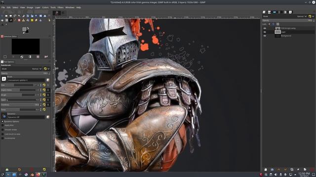 HOW TO CREATE A SPLAT EFFECT IN GIMP - Tutorial смотреть онлайн