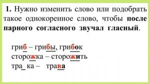Правописание парных звонких и глухих согласных в корне слова. 3 класс, русский язык. РБ