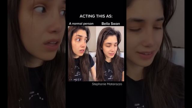 ACTING CHALLENGE: Twilight || Bella Swan vs. Normal Person #shorts смотреть онлайн