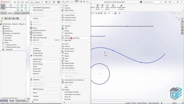 SOLIDWORKS - 5 Key Tools to use when Sketch смотреть онлайн