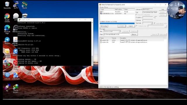 How to Upgrade RouterOS v6.49.2 Mikrotik CCR1009 with NetInstall смотреть онлайн