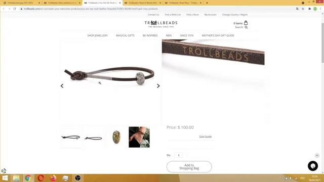 Новые поступления Trollbeads: кулон роза, кольцо роза, кожаный браслет и другие новинки троллбидс смотреть онлайн