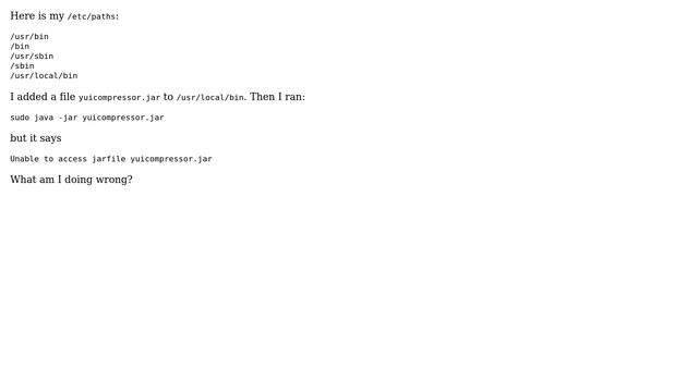 Can't access file in $PATH смотреть онлайн