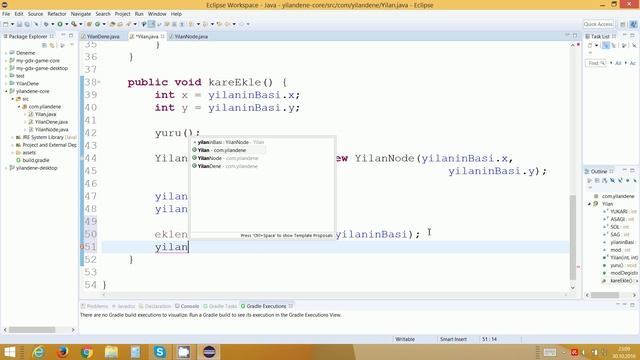 Sıfırdan Java 86 - LibGDX ile Kareler Zinciri смотреть онлайн