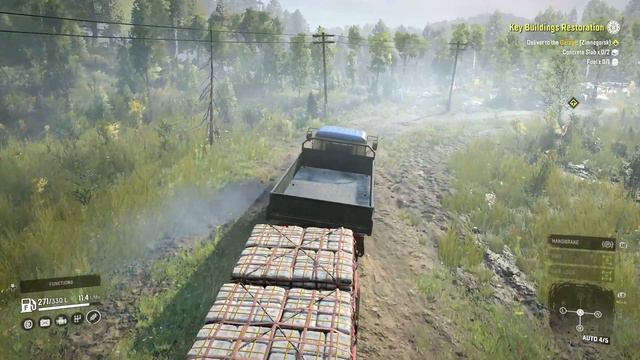 #30 SnowRunner - Tayga 6436! Cement Delivery at Drowned Lands смотреть онлайн