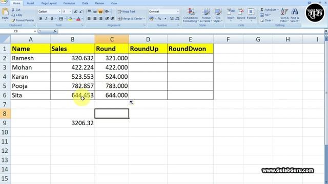 Part-5 | Round, RoundUp & RoundDown Formula in Excel (हिंदी) | Excel Top 50 Formulas смотреть онлайн