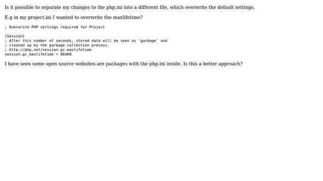 DevOps & SysAdmins: php.ini overwrite from project.ini file смотреть онлайн
